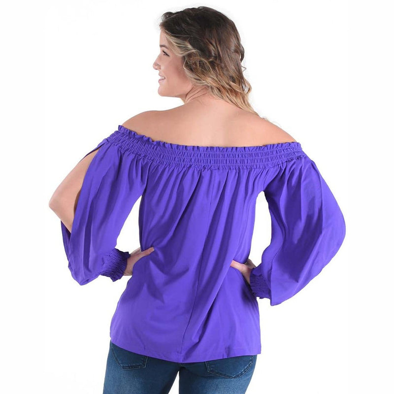 COWGIRL TUFF BREATHE INSTANT COOLING BLOUSE - PURPLE