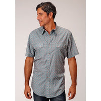 ROPER MENS SHORT SLEEVE SHIRT - VINTAGE GREY