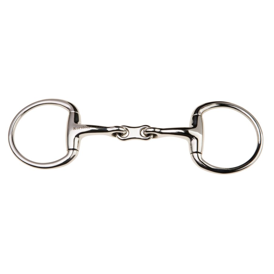 KORSTEEL FRENCH LINK EGGBUTT SNAFFLE BIT  4.5"