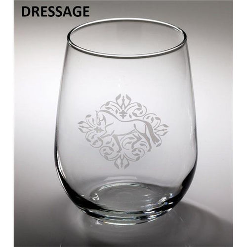 Dressage Stemless Wine Glass