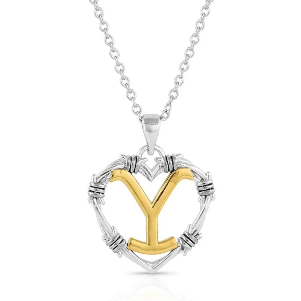 MONTANA SILVERSMITHS LOVE OF YELLOWSTONE NECKLACE