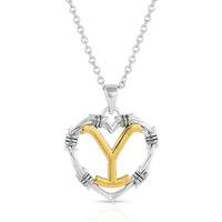 MONTANA SILVERSMITHS LOVE OF YELLOWSTONE NECKLACE