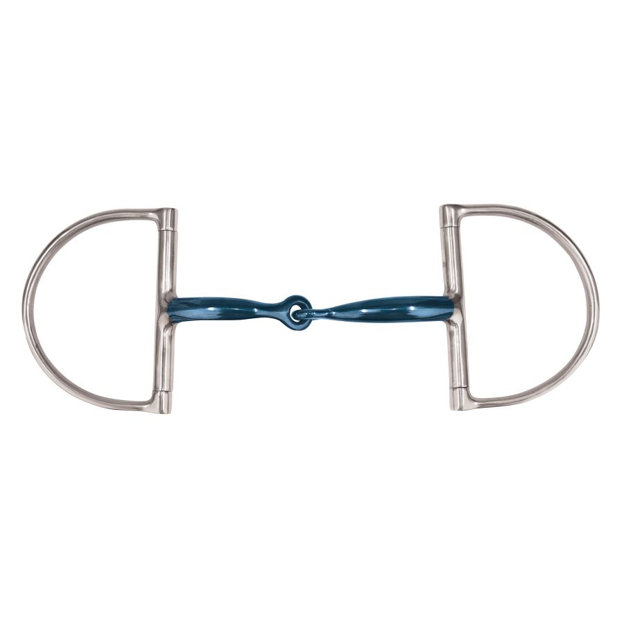 KORSTEEL BLUE STEEL JOINTED DEE RING SNAFFLE BIT