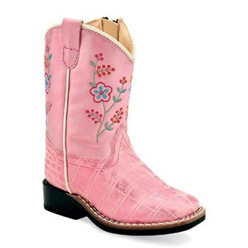 OLD WEST INFANT PINK FLORAL COWBOY BOOTS Bridle Path Tack Shop