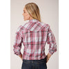 ROPER WOMENS RED PLAID SHIRT