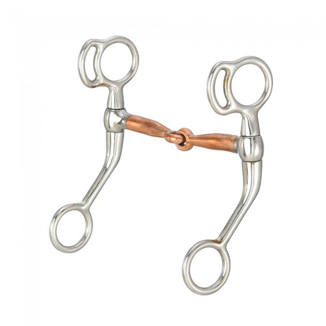 TOUGH 1 MINI COPPER MOUTH SNAFFLE 4"