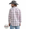 WRANGLER MENS GREY/CORAL PLAID SHIRT