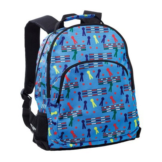 Rails & Ribbons Back Pack Blue