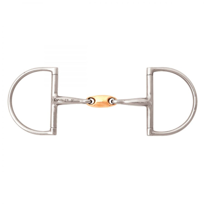 KORSTEEL COPPER LINK HUNTER DEE SNAFFLE BIT 5.5"