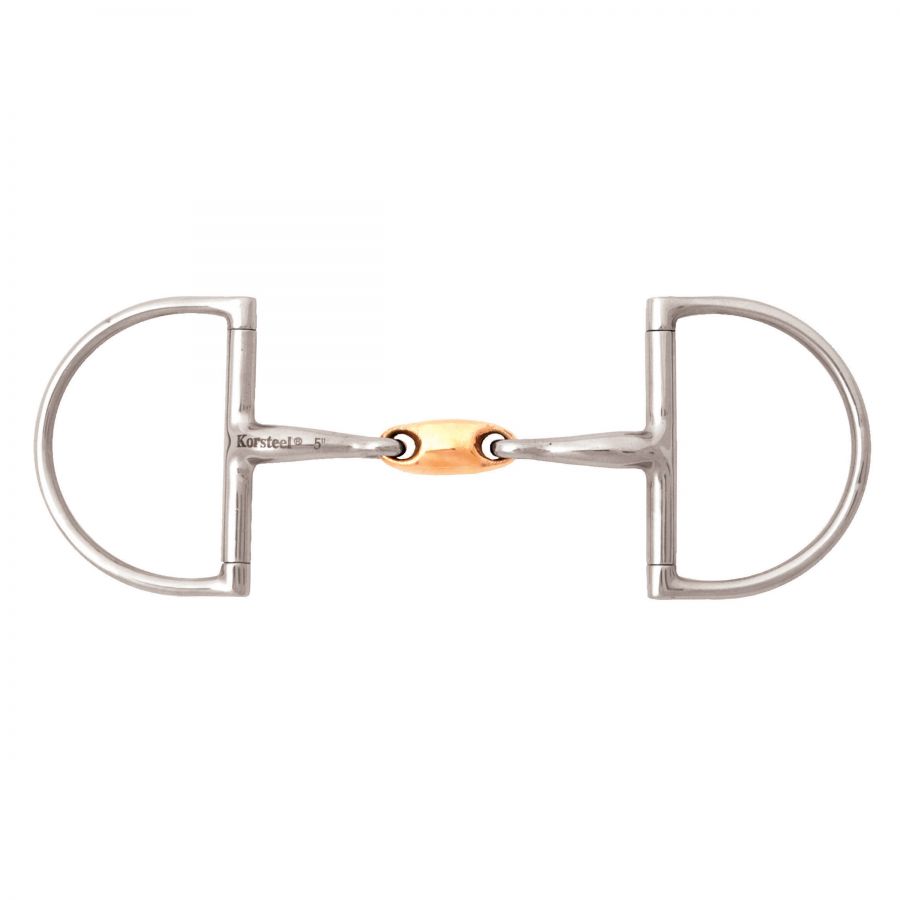 KORSTEEL COPPER LINK HUNTER DEE SNAFFLE BIT 5"