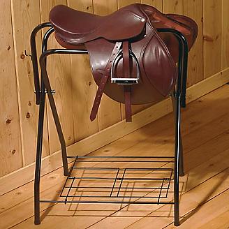 Folding Saddle Stand Black