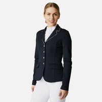 HORZE MARTINA SHOW COAT WITH PIPING - NAVY