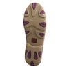 TWISTED X LADIES CANVAS DRIVING MOC - PURPLE MULTICOLOR