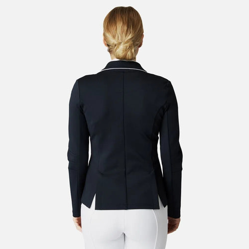 HORZE MARTINA SHOW COAT WITH PIPING - NAVY