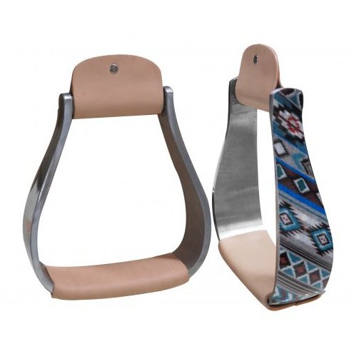 SHIMMERING NAVAJO PRINT STIRRUPS