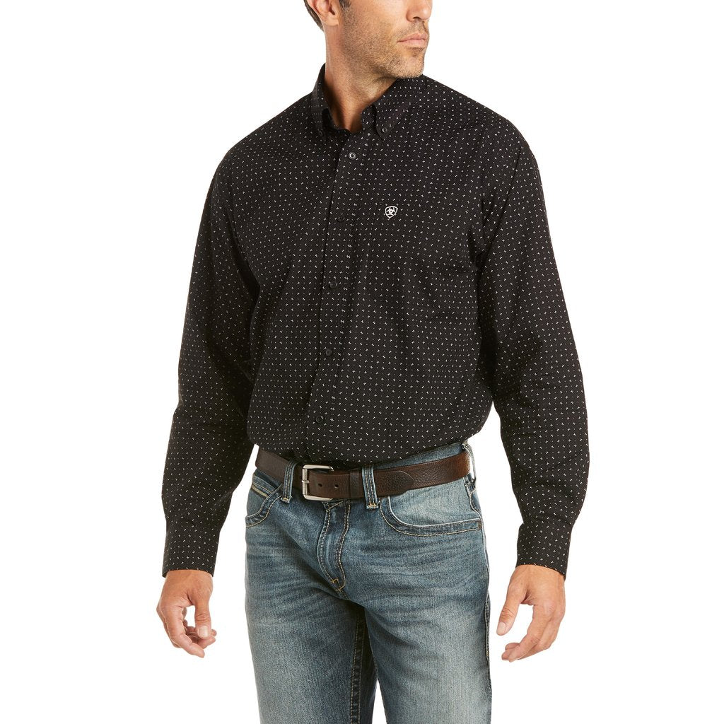 ARIAT MENS CARSON CLASSIC SHIRT BLACK