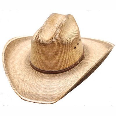 PALM STRAW WESTERN CATTLEMAN COWBOY HAT