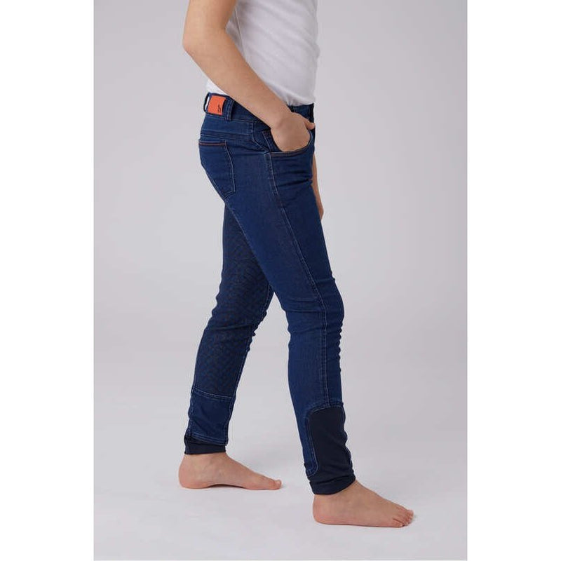 HORZE GIRLS ALLISON DENIM BREECH