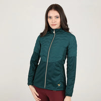 AUBRION WOMENS  REGENT LIGHT JACKET - DARK GREEN