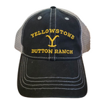 YELLOWSTONE BALL CAP - DUTTON RANCH BLACK