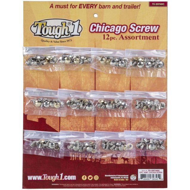 CHICAGO SCREWS 12 PIECE ASSORTMENT