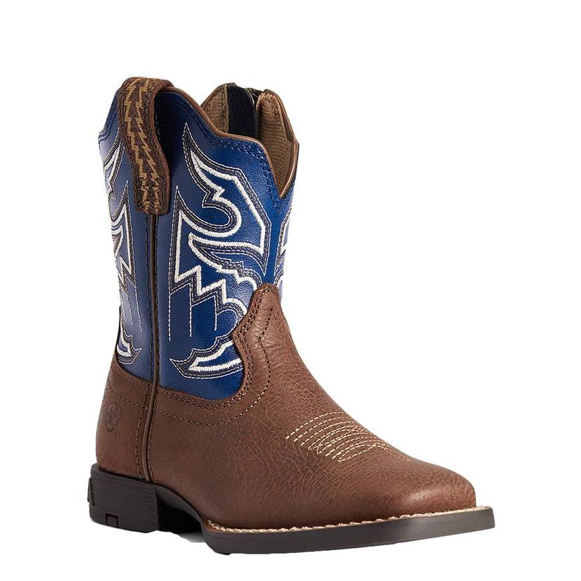 ARIAT KIDS SORTING PEN COWBOY BOOT- SIDE ZIP