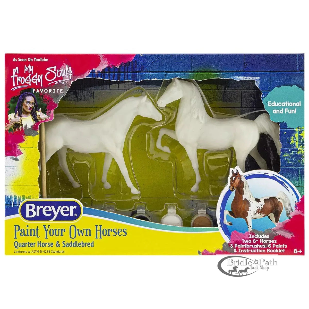 BREYER PAINT YOUR OWN HORSES - QUARTER HORSE & SADDLEBRED