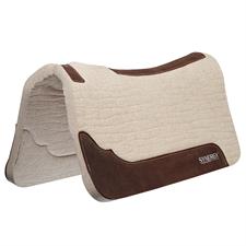 SYNERGY CONTOURED 100% MERINO WOOL SADDLE PAD -31" x 32" - 3/4"