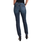 CLEARANCE SILVER WOMENS AVERY HIGH RISE STRAIGHT JEAN