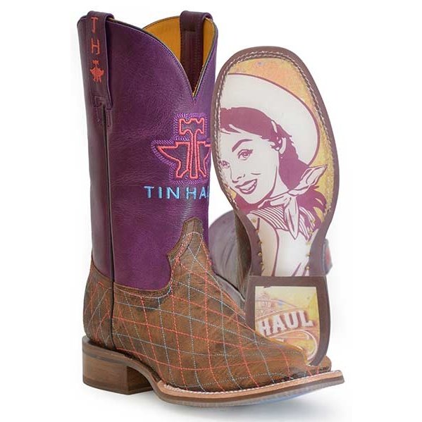 TIN HAUL WOMENS RODEO SWEETHEART COWBOY BOOTS