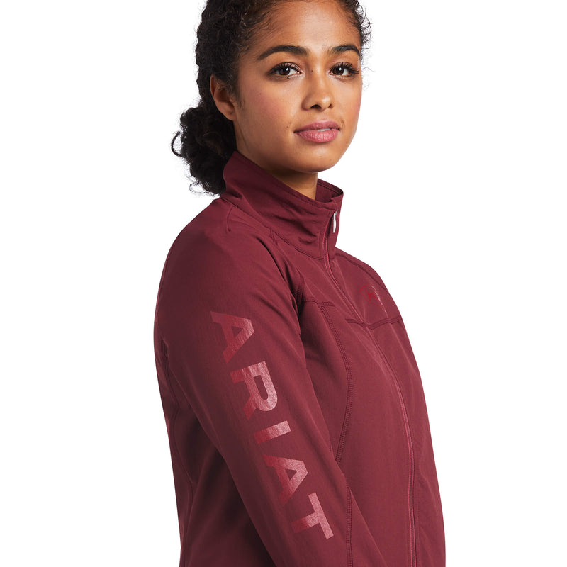 ARIAT WOMENS AGILE SOFTSHELL JACKET - ZINFANDEL