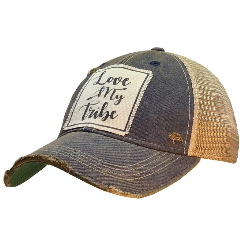 BALL CAP LOVE MY TRIBE DENIM BLUE