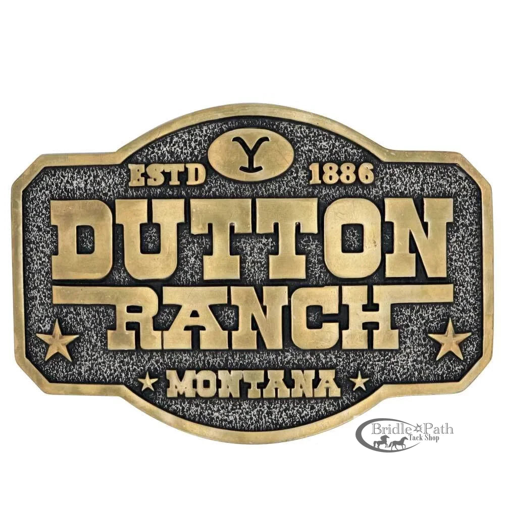 MONTANA SILVERSMITHS DUTTON RANCH ATTITUDE BELT BUCKLE