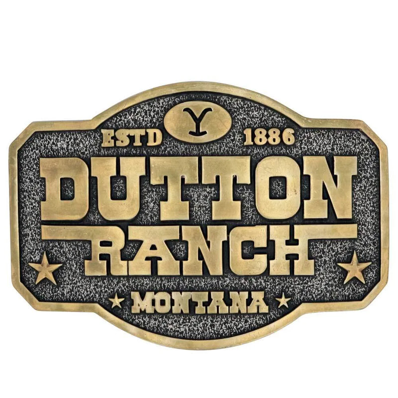 MONTANA SILVERSMITHS DUTTON RANCH ATTITUDE BELT BUCKLE