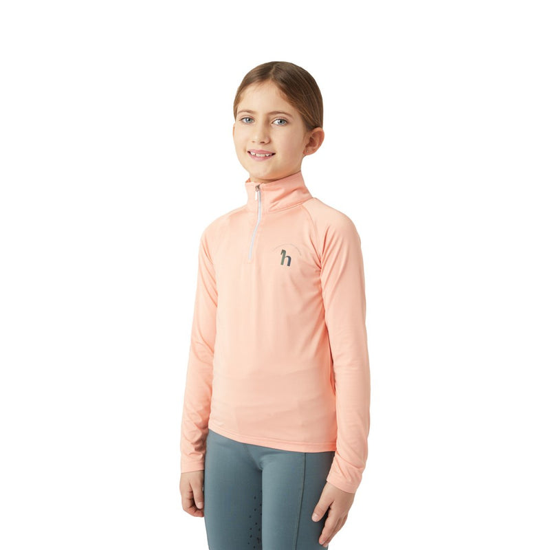 HORZE KIDS LOLA HALF ZIP TEC SHIRT