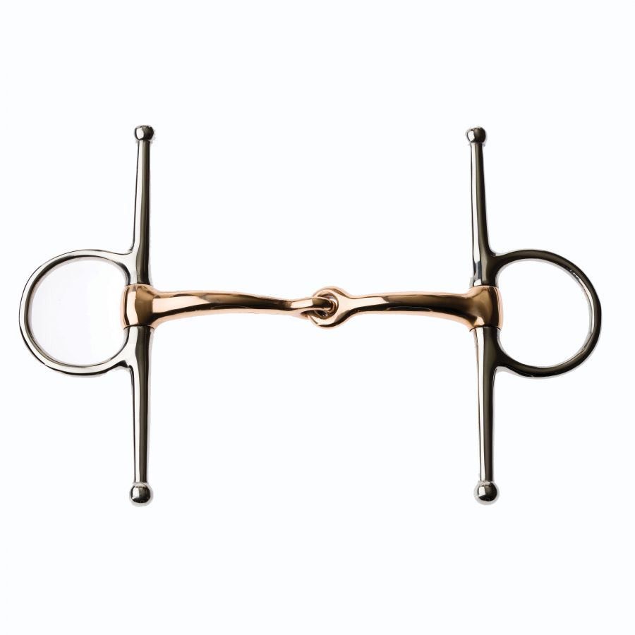 KORSTEEL COPPER MOUTH FULL CHEEK SNAFFLE BIT