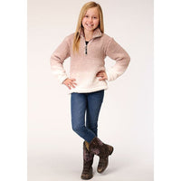 ROPER GIRLS POLAR FLEECE - DIP DYE