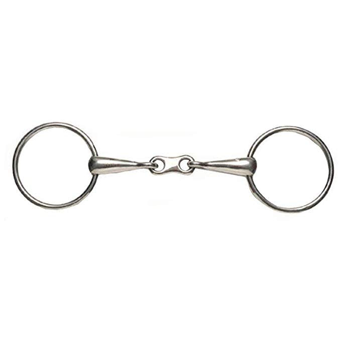 KORSTEEL FRENCH LINK LOOSE RING SNAFFLE BIT 5"