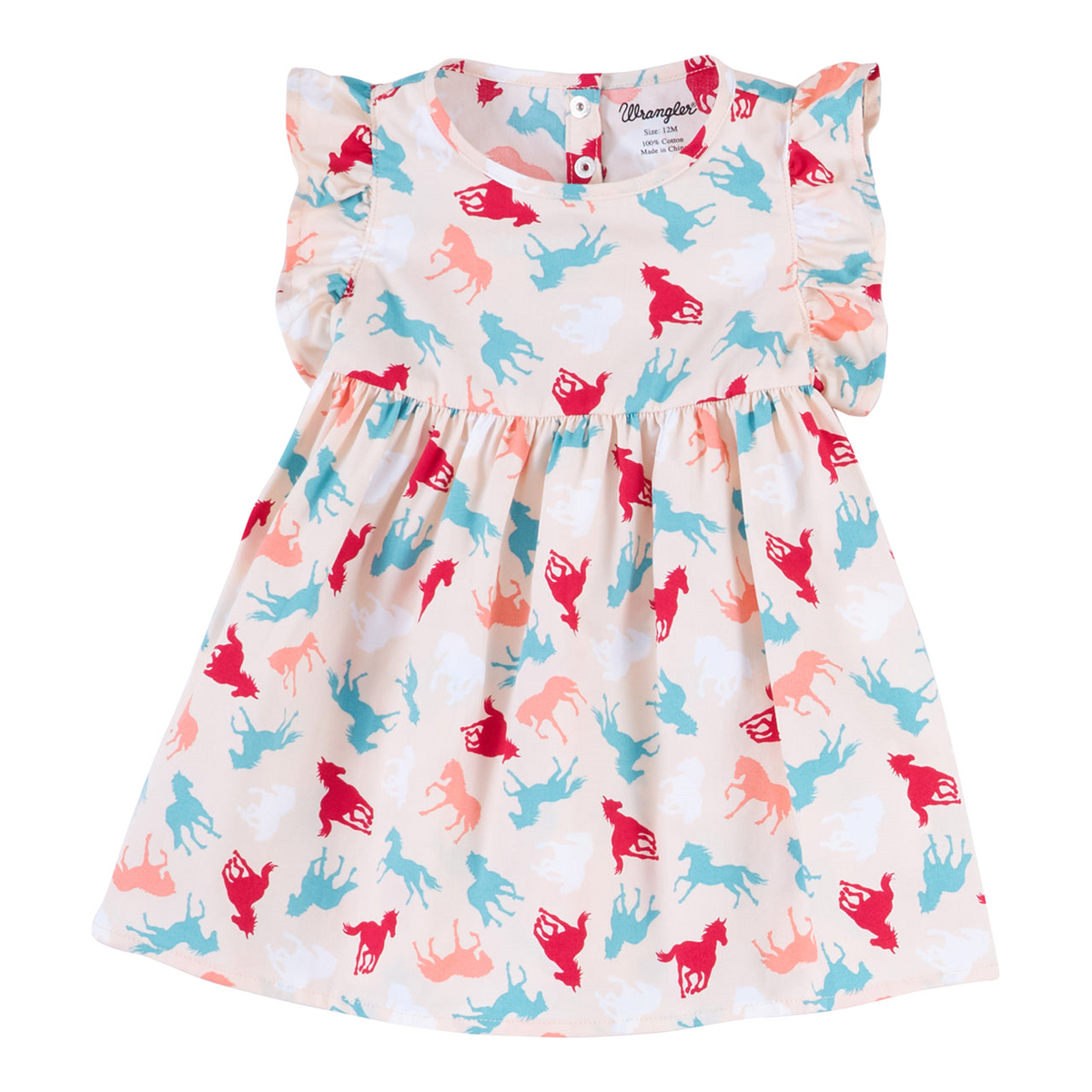 WRANGLER BABY GIRLS SUMMER DRESS - HORSE PRINT