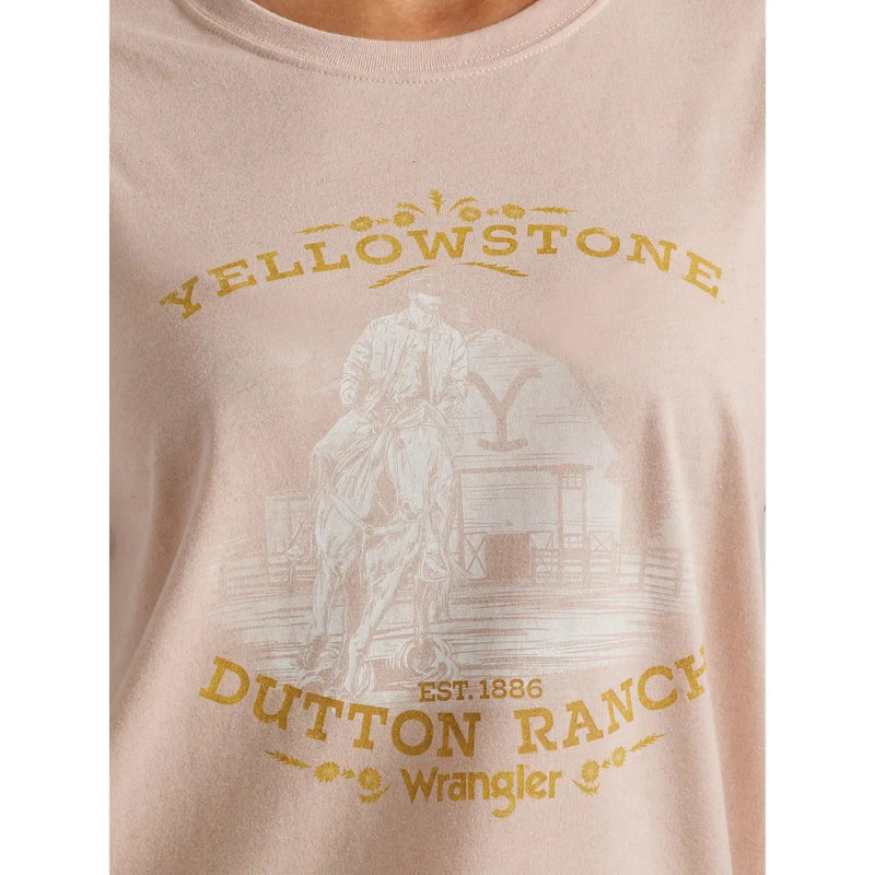 WRANGLER WOMENS YELLOWSTONE BUNKHOUSE BOYFRIEND TEE SHIRT