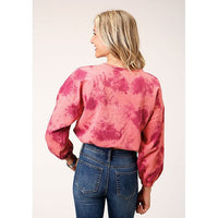 ROPER WOMENS TYE DYE FRENCH TERRY SWEATSHIRT