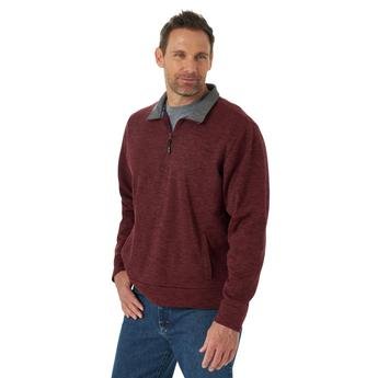 WRANGLER GEORGE STRAIGHT 1/4 ZIP KNIT PULLOVER