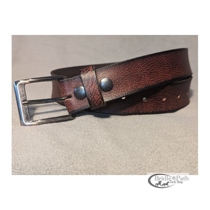 BURNT BROWN BLEND MENS BELT