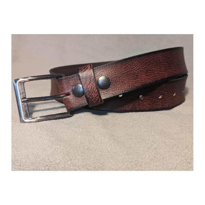 BURNT BROWN BLEND MENS BELT