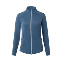 HORZE WOMENS VERA FULL ZIP TECH SWEATSHIRT - CORONET BLUE