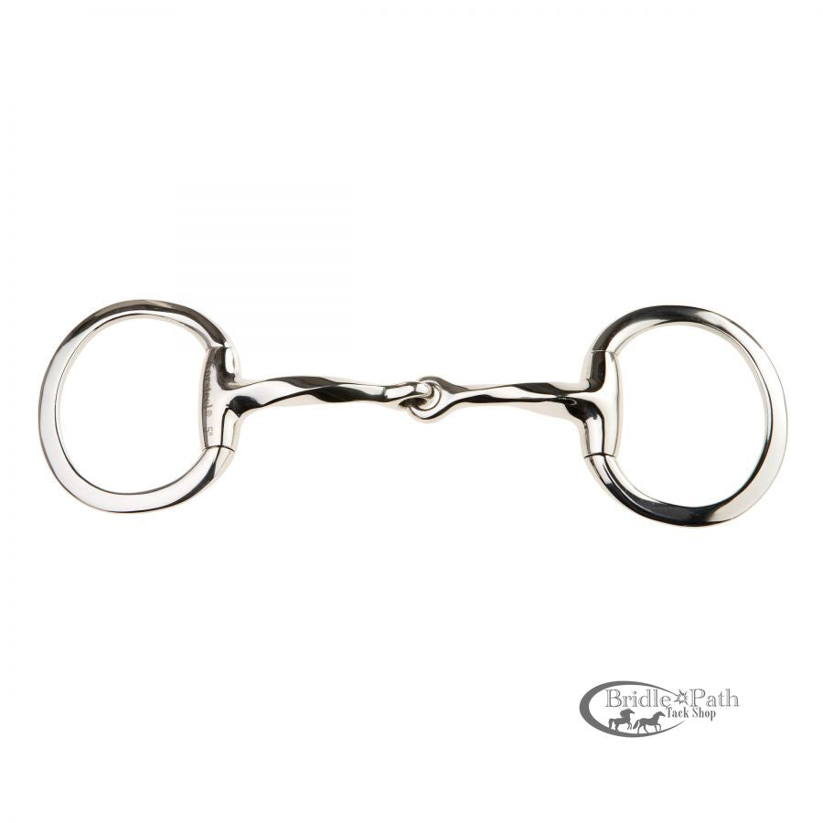 KORSTEEL SLOW TWIST EGGBUTT CURVED SNAFFLE BIT 5"