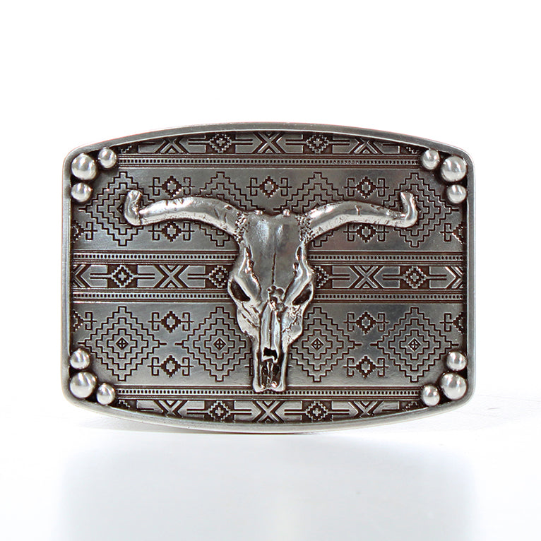 NOCONA SKULL HEAD BUCKLE