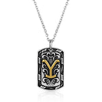 MONTANTA SILVERSMITHS YELLOWSTONE STRONG DOG TAG NECKLACE