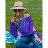 COWGIRL TUFF BREATHE INSTANT COOLING BLOUSE - PURPLE