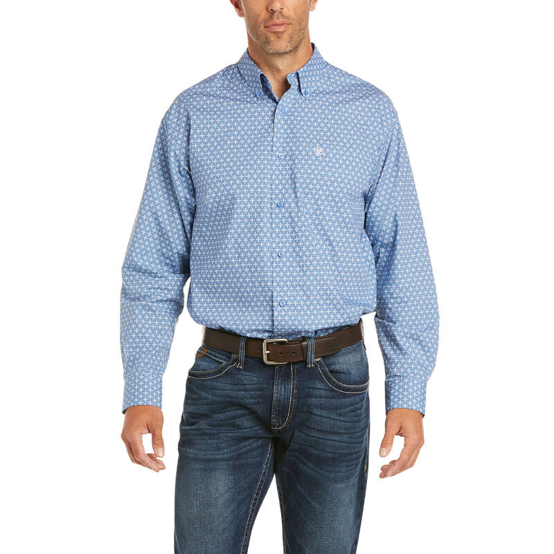 ARIAT MENS FARLE SHIRT-QUIET HARBOR